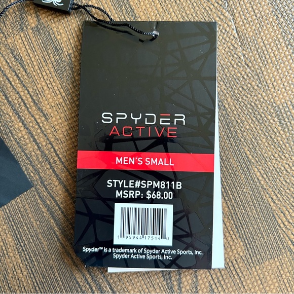 NWT | Spyder | Grey Active 1/4 Zip Sweater | Men’s Small - Picture 11 of 12